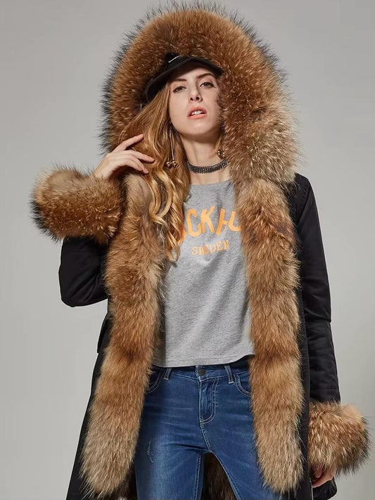 Echtpelz-Parka “Alice” Racoon