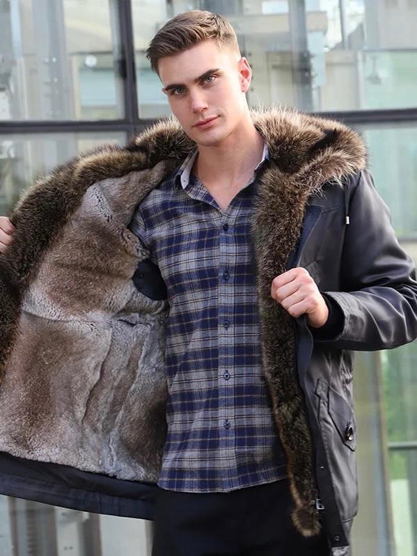 Herren Wellensteyn Winterjacke Mit Fell Wellensteyn Mantel