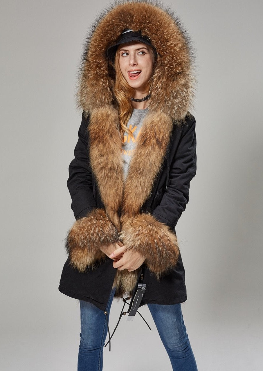 Winterjacke Hoodie Mit Fell Innen Pelz Winterjacken Damen Kapuze