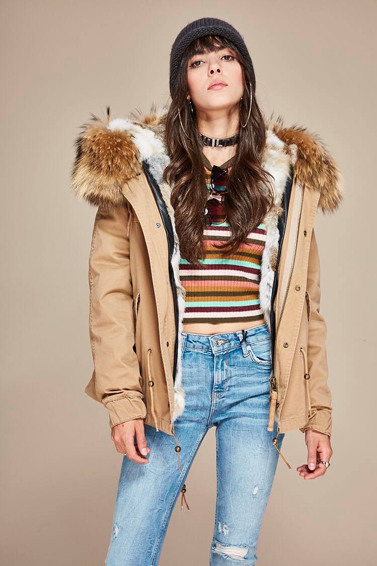 Jacket with fur collar "Lory"