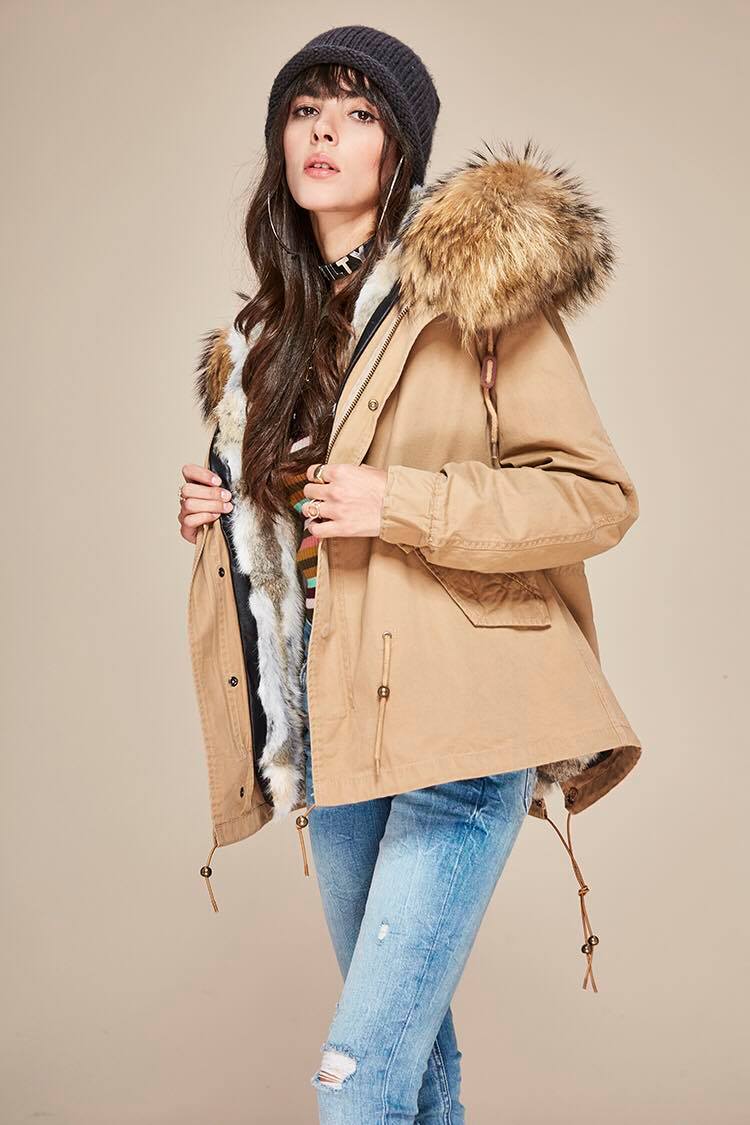 Jacket with fur collar "Lory"