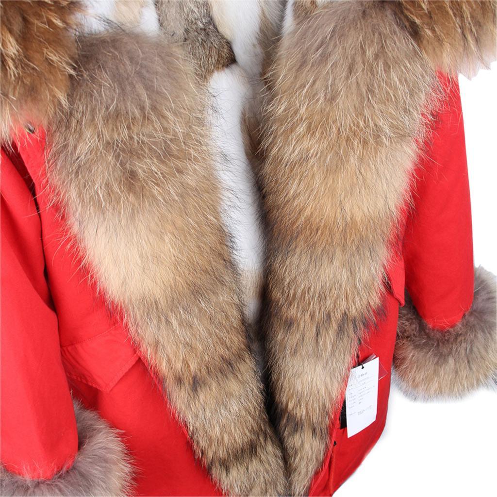 Real Fur Parka "Alice" Red