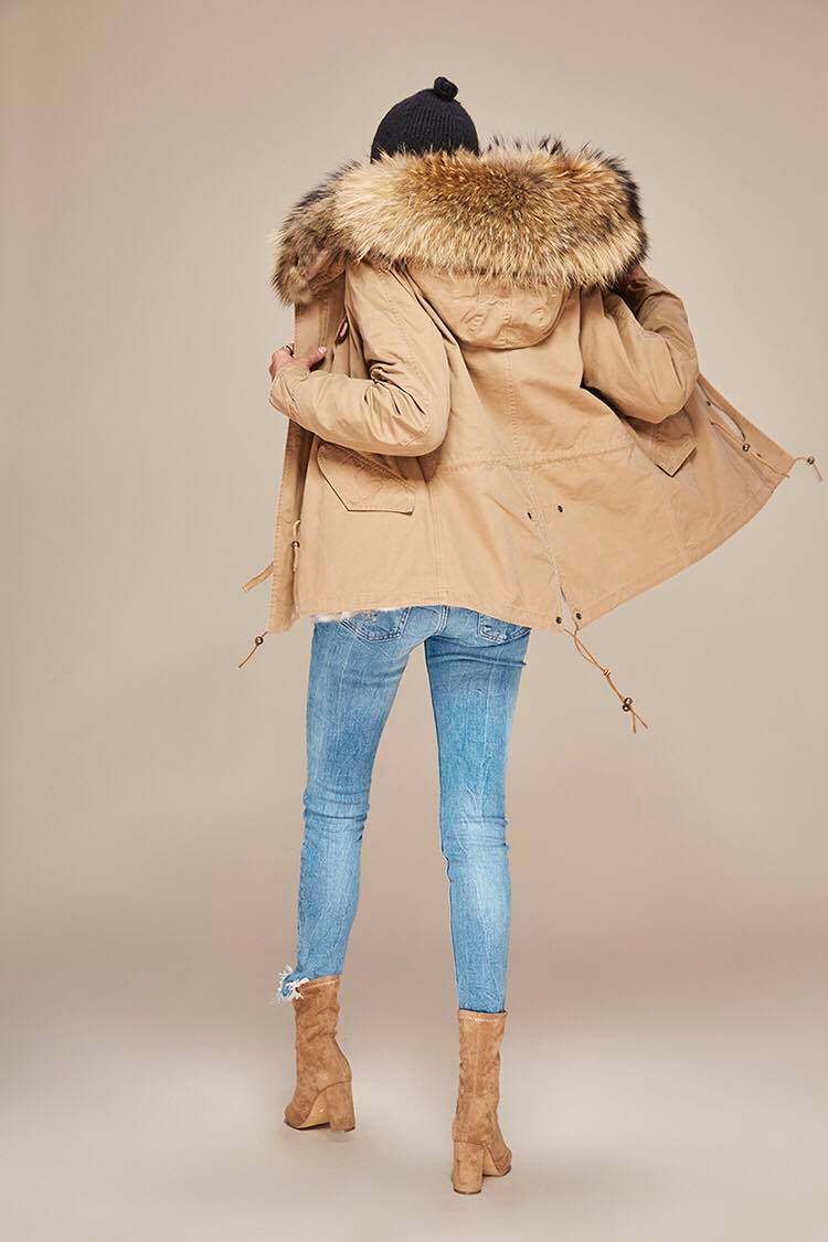 Jacket with fur collar "Lory"